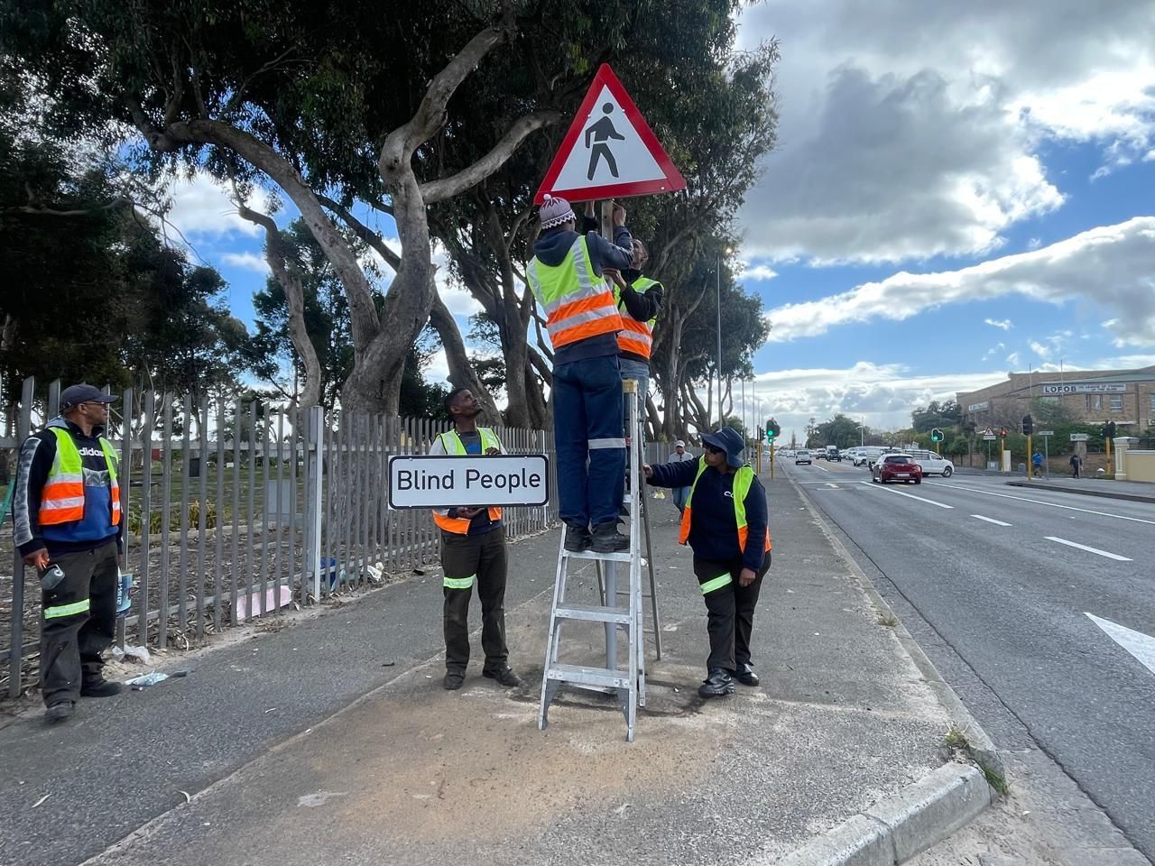 Cape Town's new tactile signage enhances safety for visually impaired pedestrians in Grassy Park