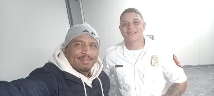 Nathan Gardiner, with Craig Apollis
