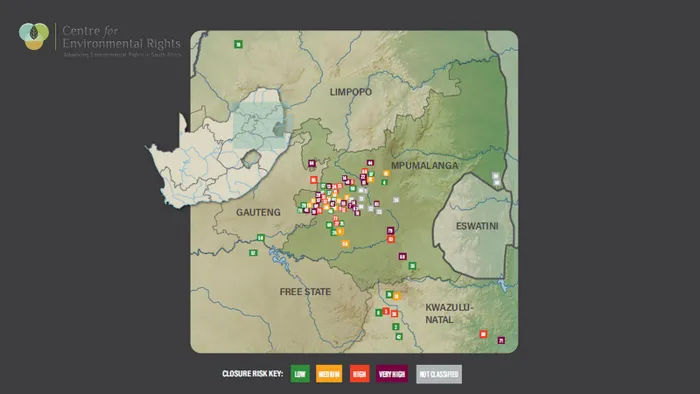 Mines at risk of closure across South Africa.