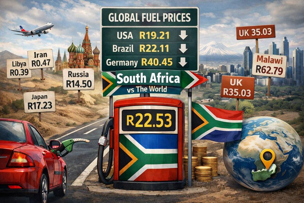 South African petrol and diesel prices versus other countries: Is our fuel really overpriced?