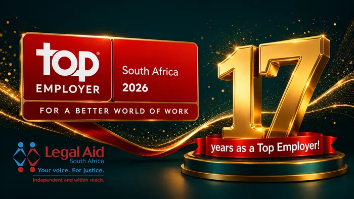 Legal Aid's website states that it has been a Top Employer for 17 years.