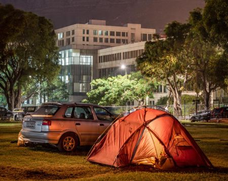 Students at UCT fight eviction, remain in tent on campus