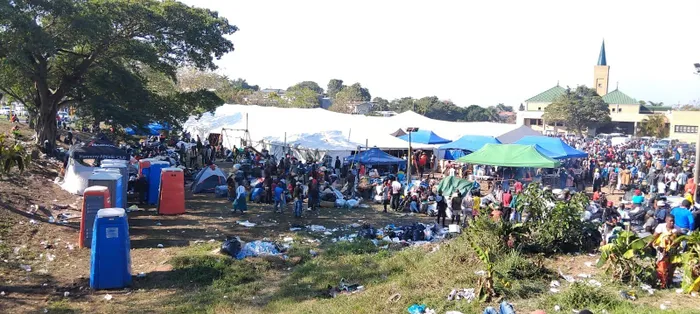 Displaced Malawian nationals from across Durban have made the Sherwood Hall park and Musjid-us-Saliheen grounds their temporary home after fleeing from anti-illegal immigration protests. 