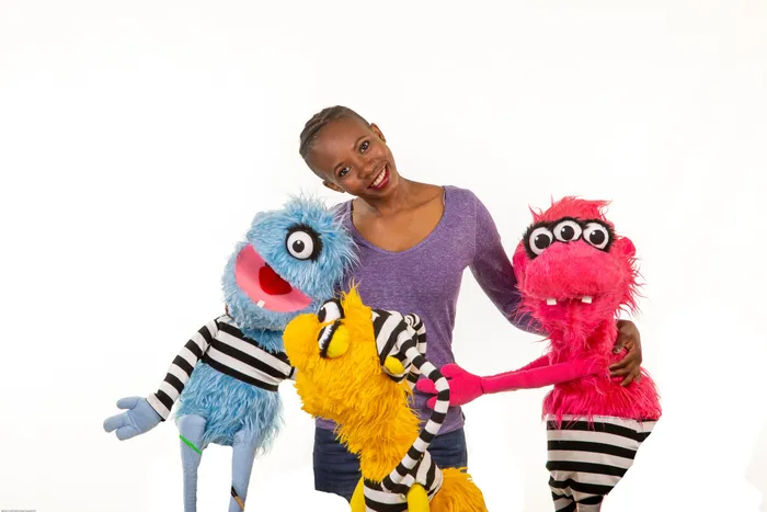 Jo and the three little monsters (Mondo, Mong and Matty) Picture: Deon Coetzee