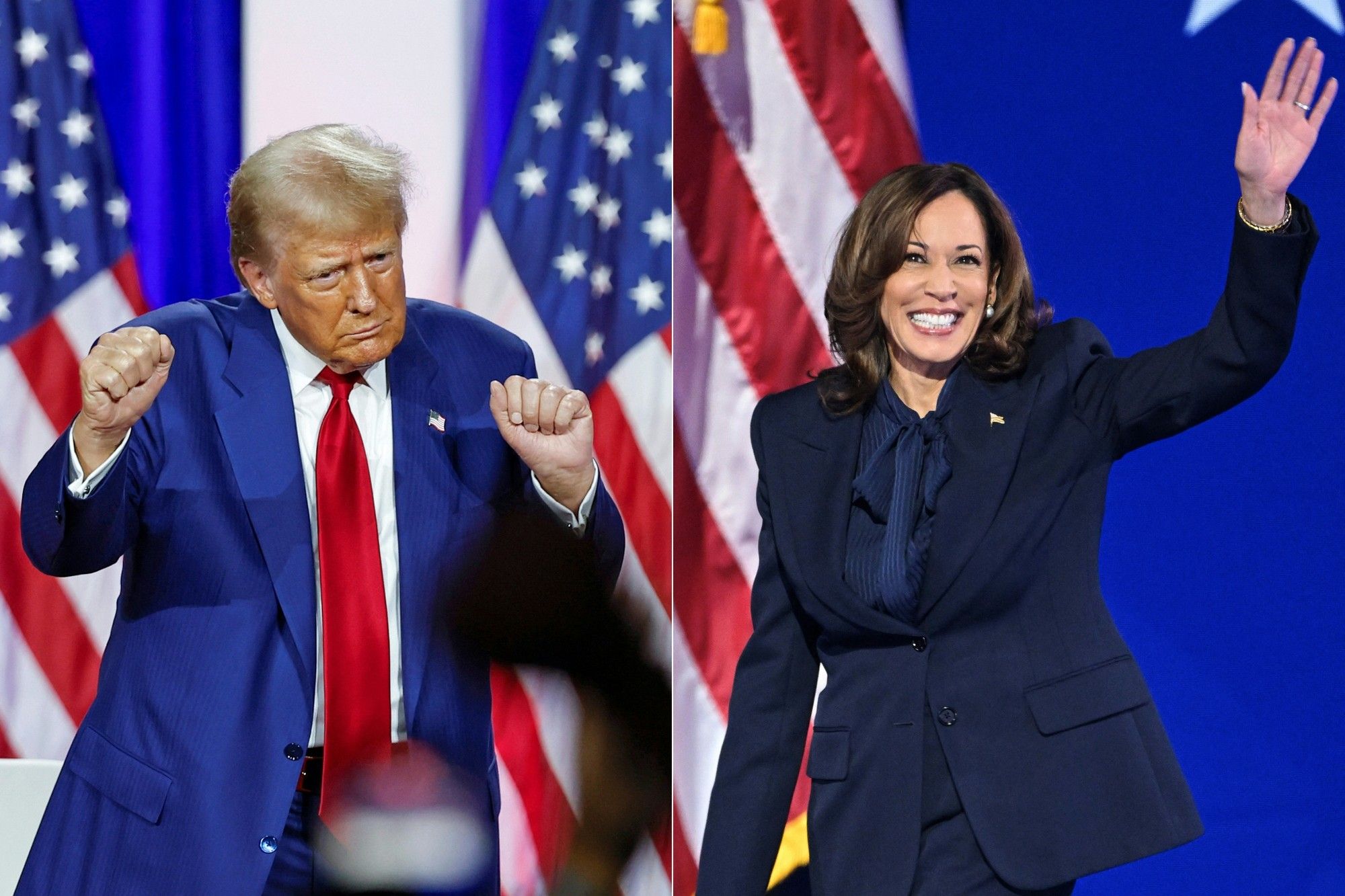 Final US campaign blitz for Kamala Harris and Donald Trump