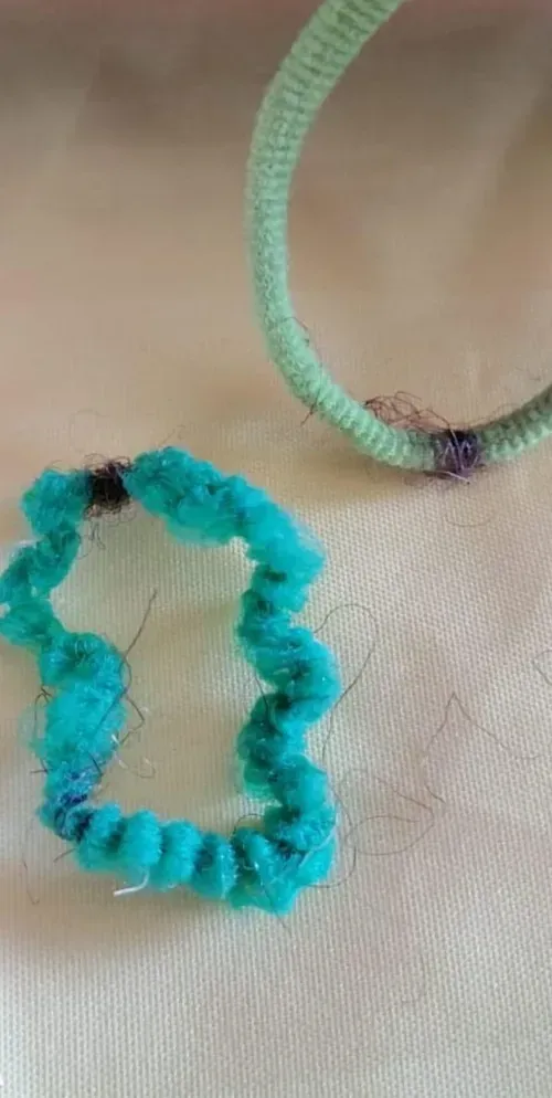 The hair ties used to extract the DNA of Joshlin Smith.
