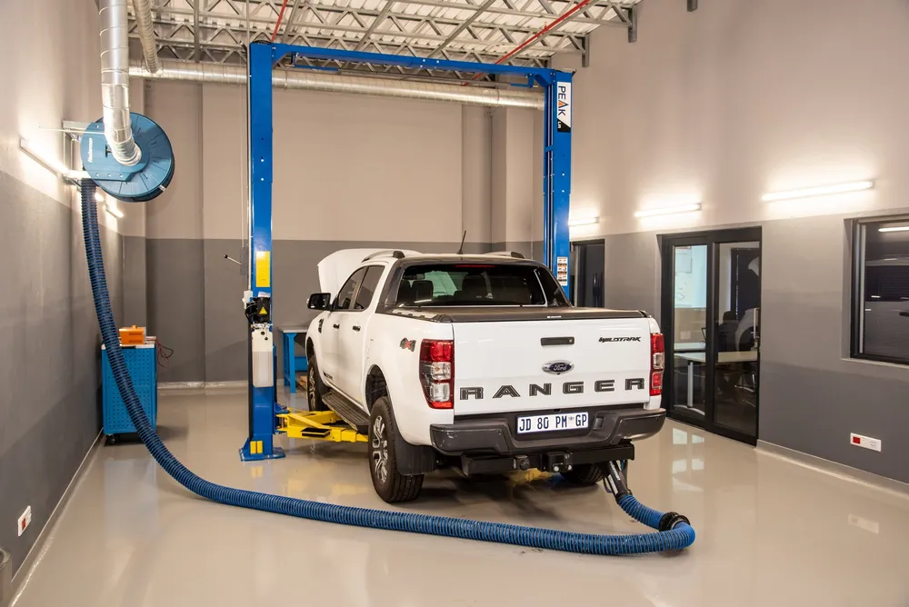 Ford Ranger undergoing inspection at Ford’s SEO facility in Silverton
