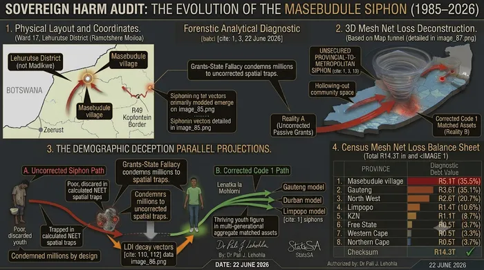 Explore the intricate socio-economic dynamics of Masebudule village, where decades of statistical analysis reveal the harsh realities of resource extraction and grant dependency in post-apartheid South Africa.