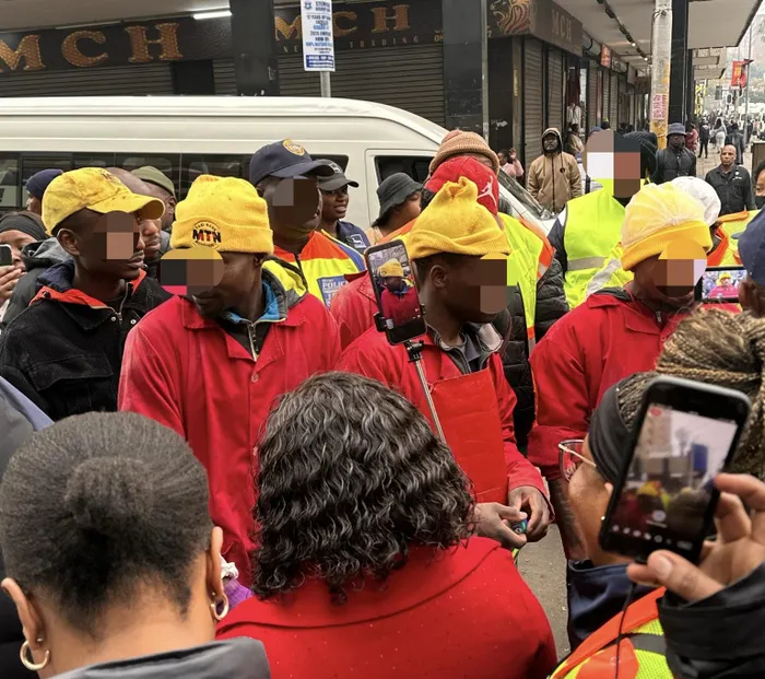 Johannesburg authorities arrested seven people, including the manager and HR manager of MTN Butchery, during a crackdown on undocumented workers and bylaw violations in the CBD.
