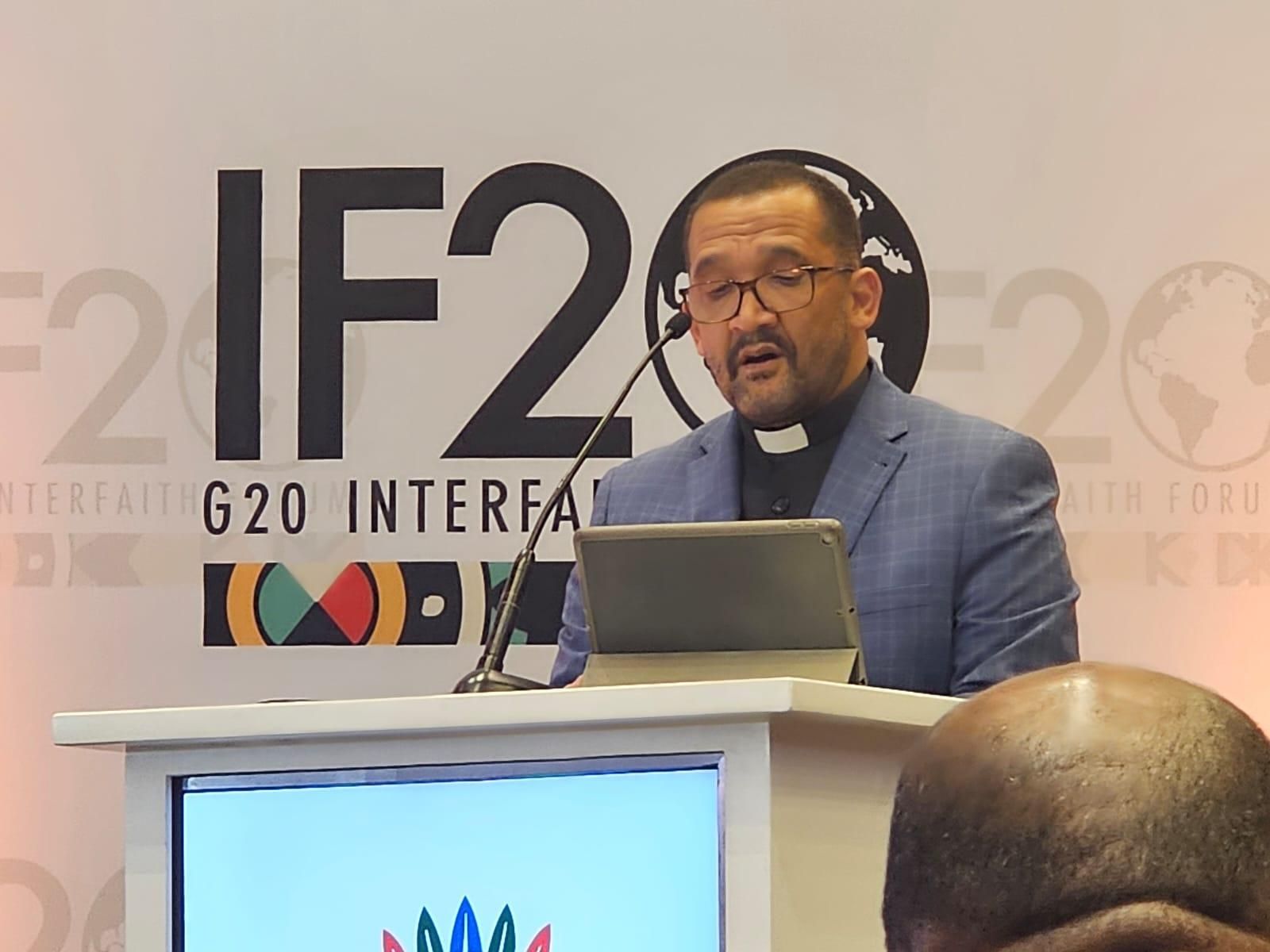 Bishop Sipuka urges interfaith leaders to take action for the poor at G20 Forum