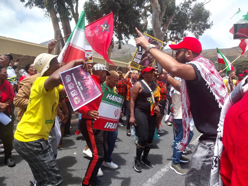 Anti-imperialist groups protest outside the US Consulate, demanding justice for Venezuela