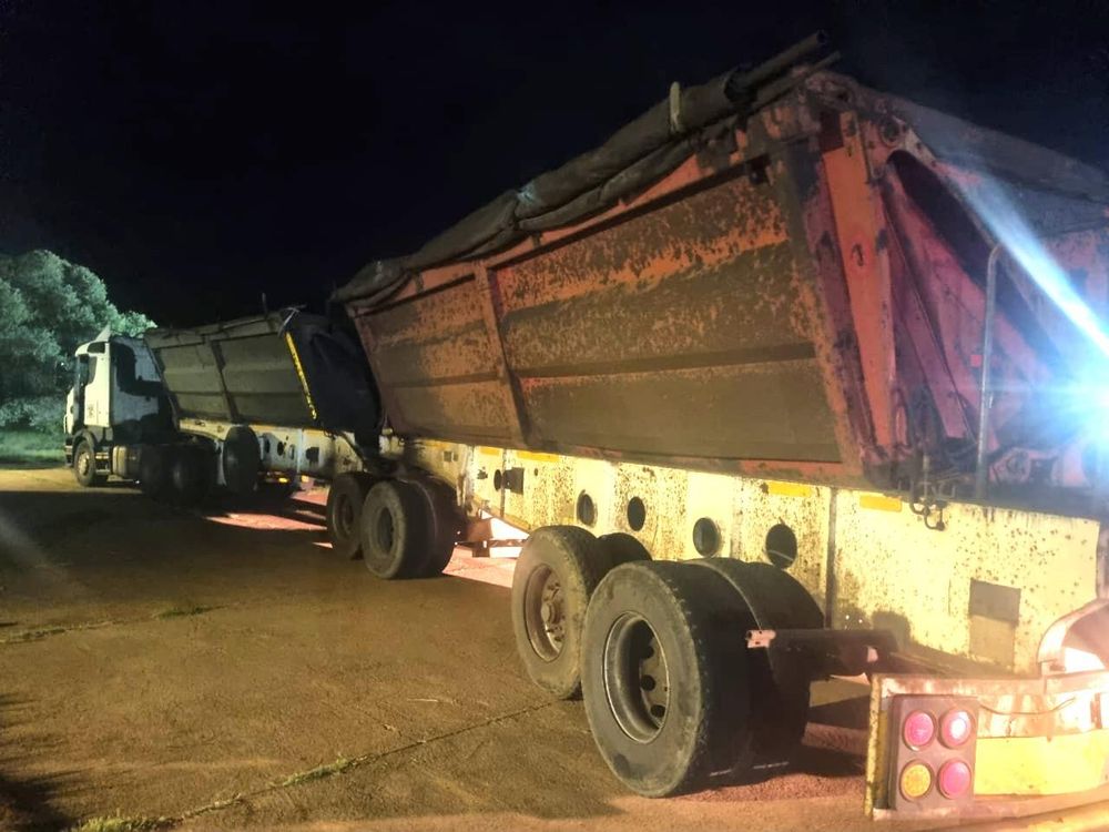 PICS: R1.2 million Scania truck impounded by police for transporting stolen chrome