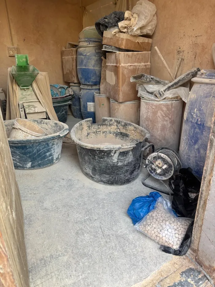 Police seized equipment and chemicals found at the property,