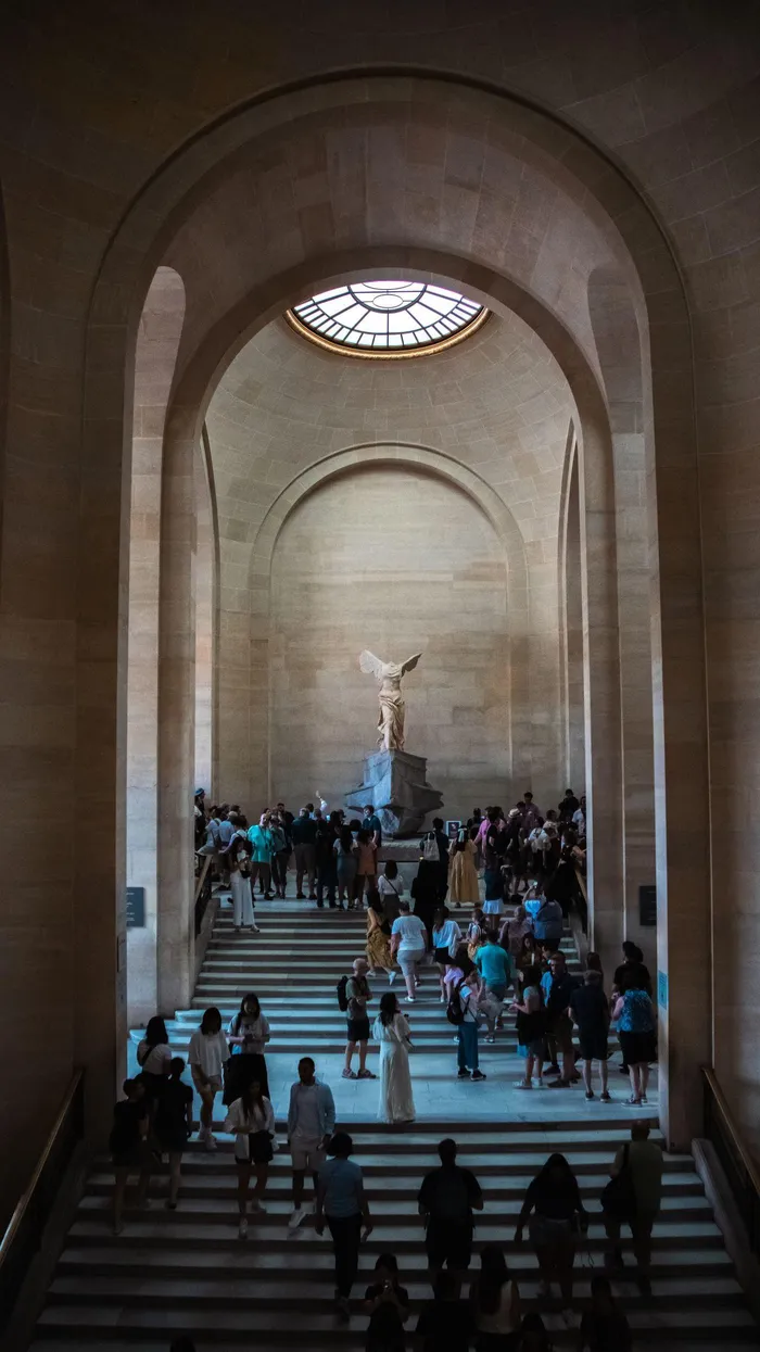 The majestic Venus de Milo, the dramatic Winged Victory of Samothrace and Eugène Delacroix's powerful painting, Liberty Leading the People, are equally captivating.