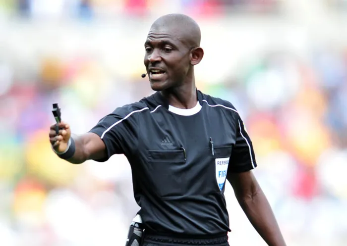 Referee Joseph Lamptey, who awarded a contentious penalty in favour of South Africa in their World Cup qualifier on November 12, has been suspended for poor performance. Picture by Samuel Shivambu.