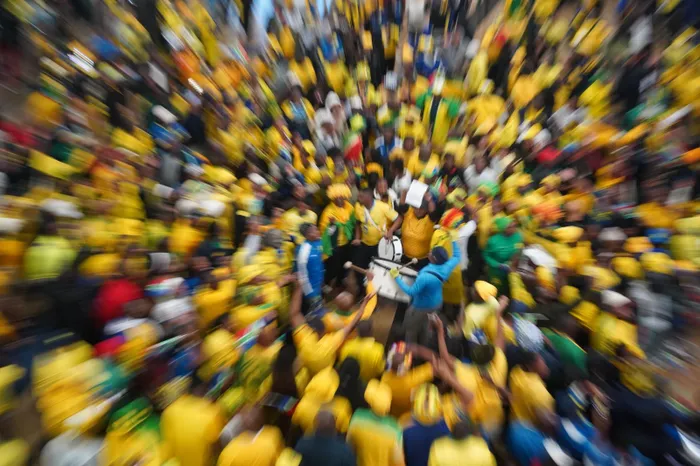 Mamelodi Sundowns arrived at OR Tambo International Airport late on Monday night to rapturous celebrations, after winning their second CAF Champions League title. Photo: Oupa Mokoena Independent Media