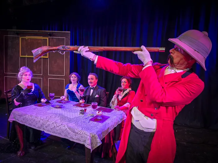 A scene from the musical comedy ‘A Gentleman’s Guide to Love and Murder’ currently on at The Masque theatre and later at Milnerton Playhouse. 