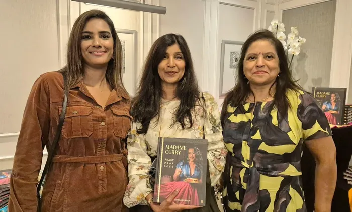 Karishma Sewpal, from left, Suri Moodley and Pam Pillay. 