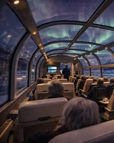 It's easy to picture yourself viewing the Northern Lights like this, but it's only an AI reality for now. 