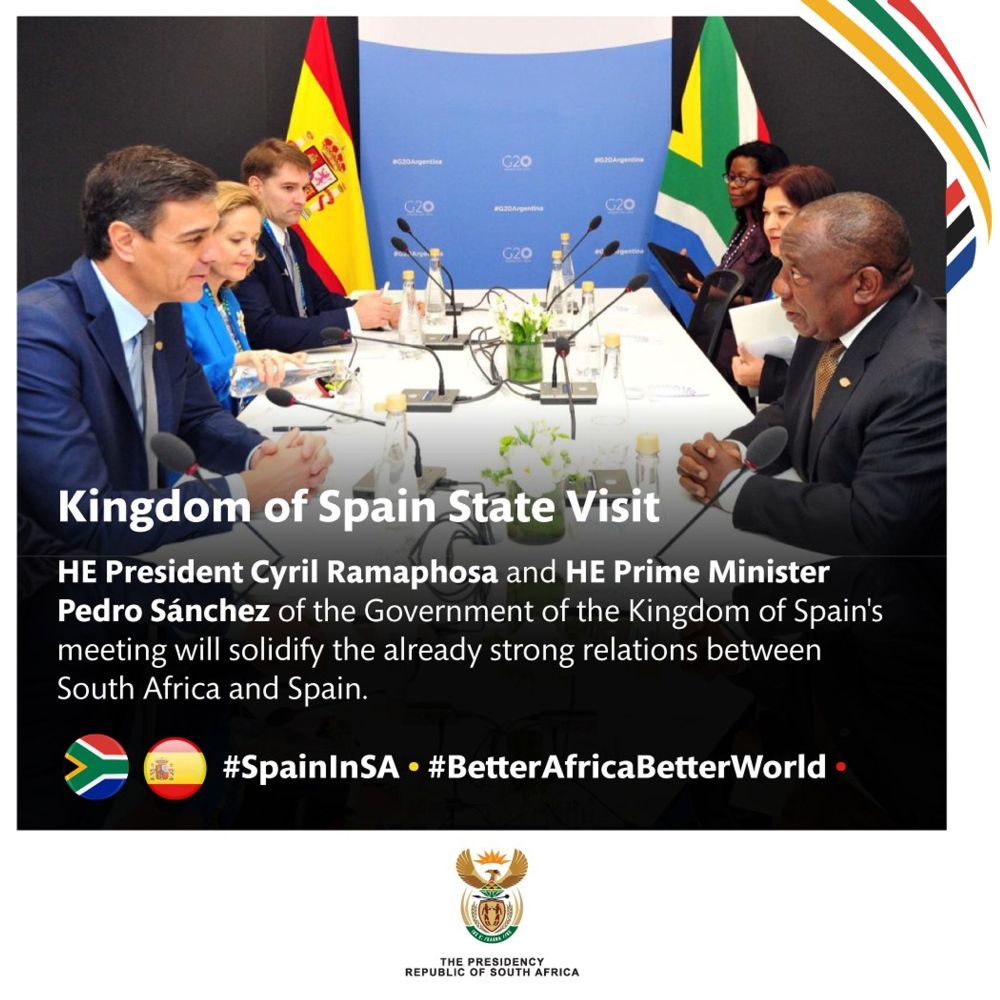 Live Feed: Spanish Prime Minister meets with President Ramaphosa