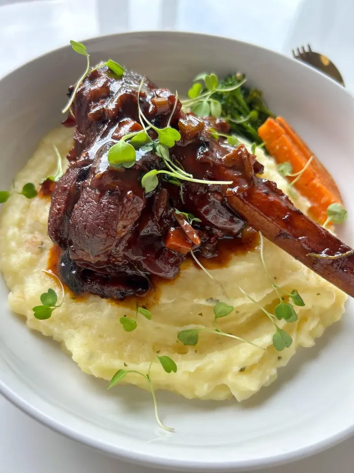 Lamb shanks are practically tailor-made for a long, slow braise. 