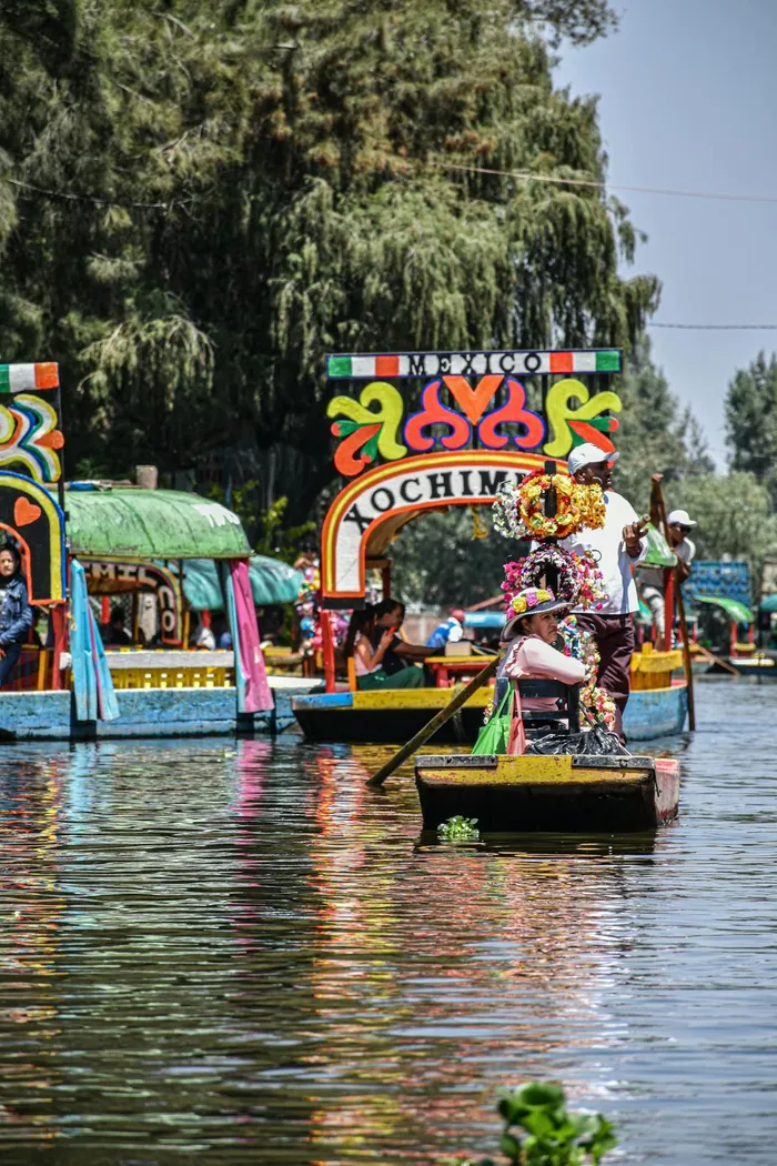 Board a trajinera, a colourful flat-bottomed boat, and tour the canals.