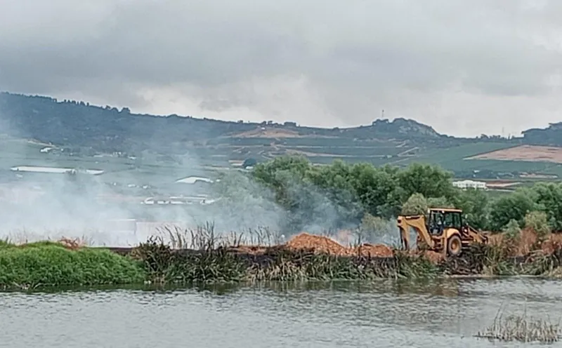 Municipal crews working to extinguish lingering fire at Wellington Wastewater Treatment Plant