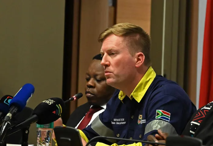 The Minister of Public Works and Infrastructure, Dean Macpherson, said ‘there is literally no border in some places’ 