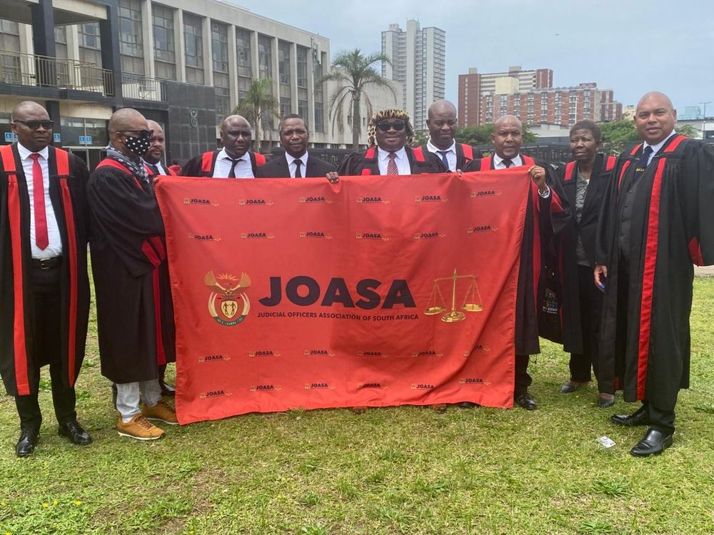 Magistrates in South Africa protest for equality and better conditions