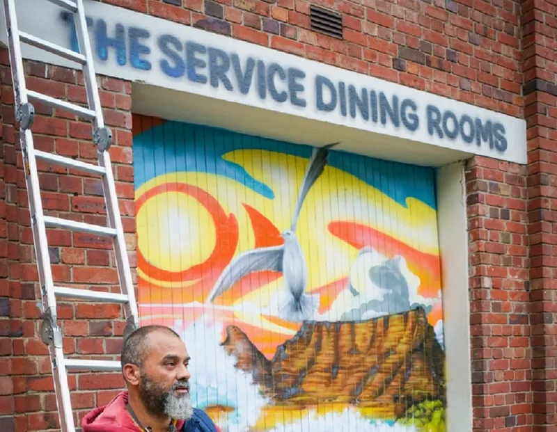 Vibrant mural unveiled at The Service Dining Rooms in District Six