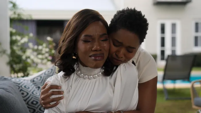 Gugu Gumede and Noluthando Shabalala in 'The Polygamist'.