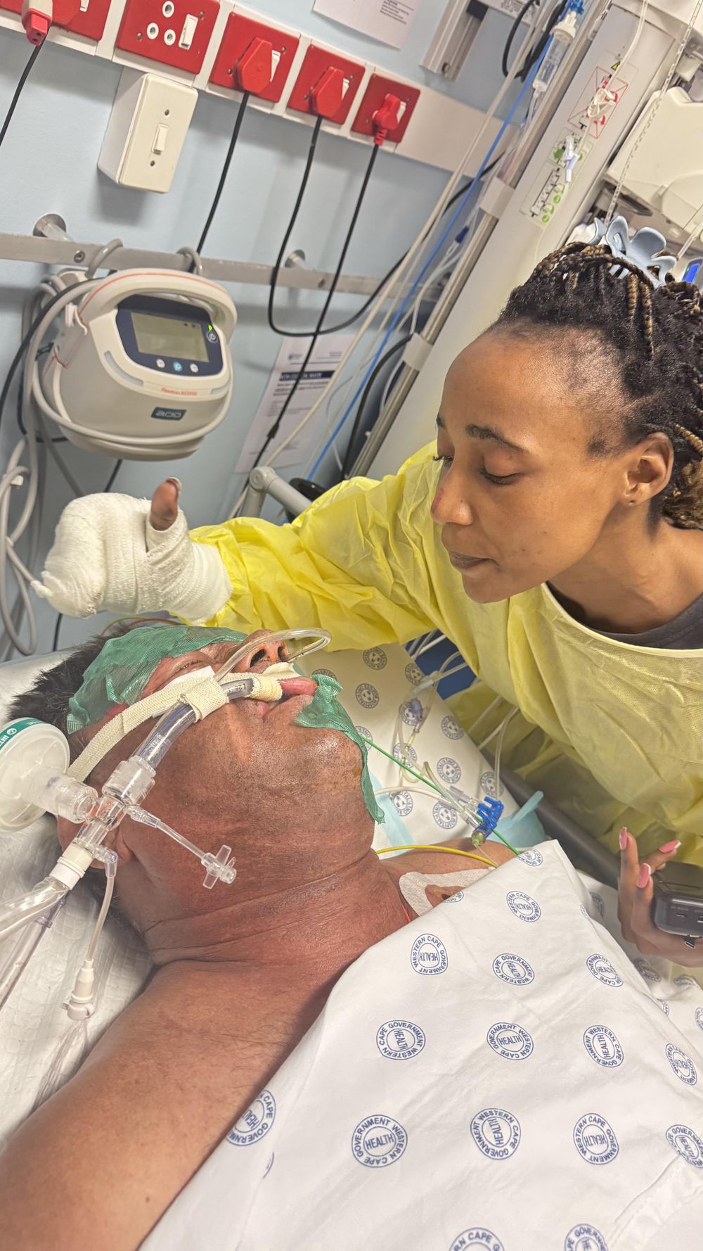 Cape Town fire leaves father and son fighting for their lives