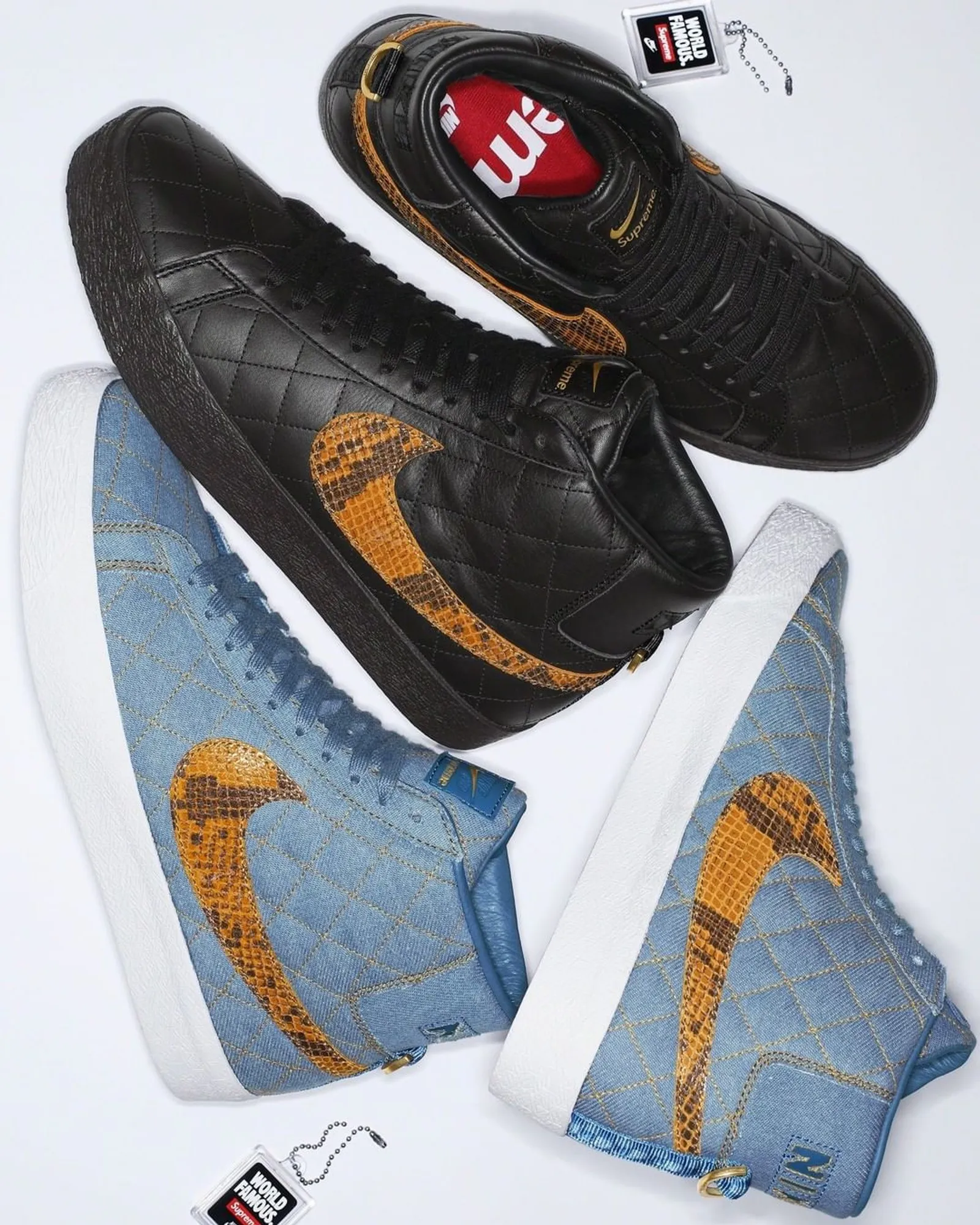 ⭐️激レア⭐️BLAZER MID SUPREME Cassette Playa RARE Cassette Playa x NIKE Blazer Mid Supreme Sneakers