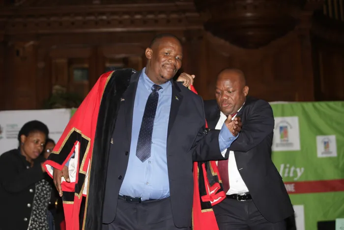 NEW Msunduzi mayor Mzimkhulu Thebolla was elected as the ANC’s chairperson in the Moses Mabhida region following an elective conference at the weekend. Bongani Mbatha. .