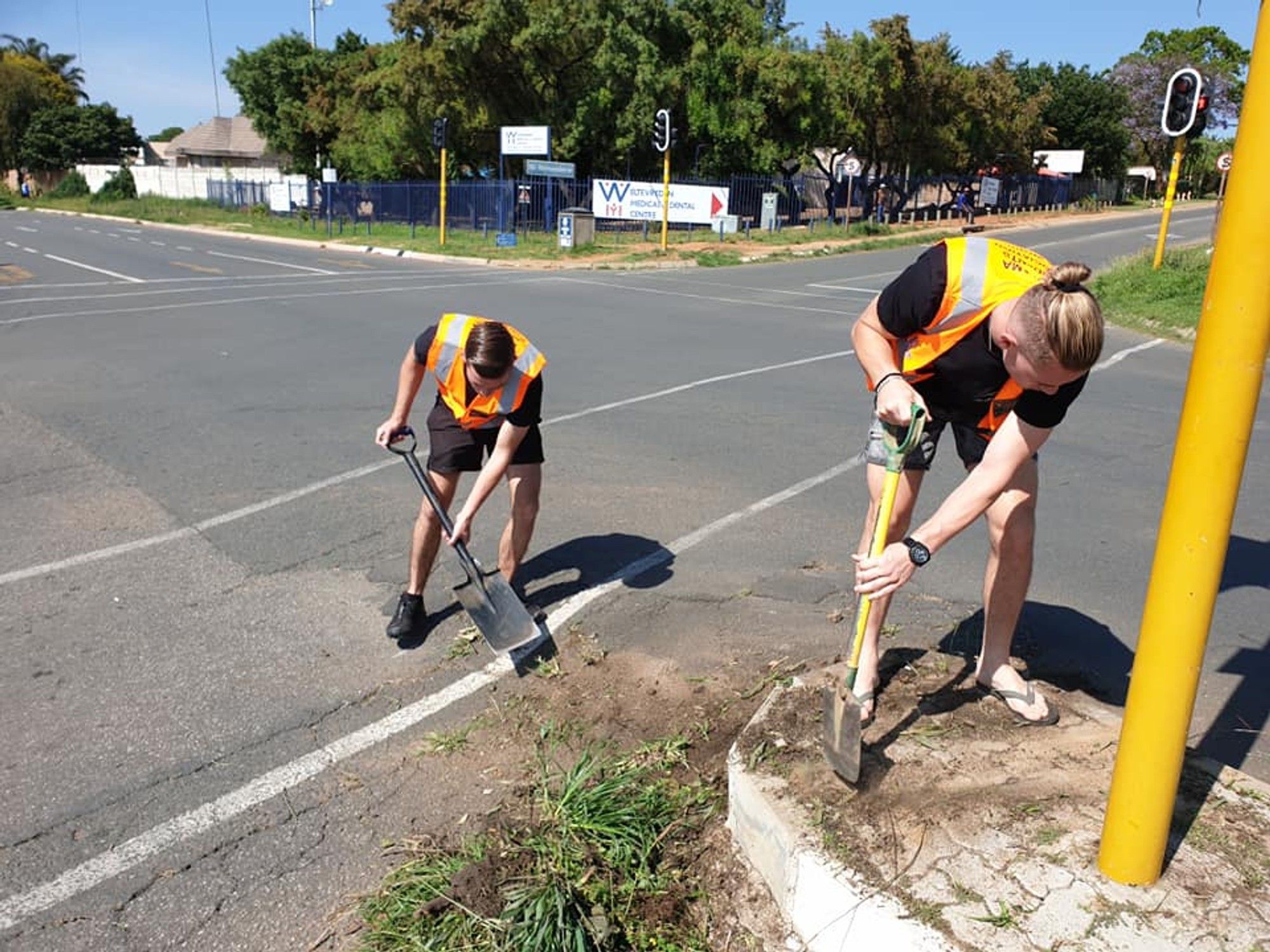 Fed up Joburg residents take matters into own hands by fixing potholes ...