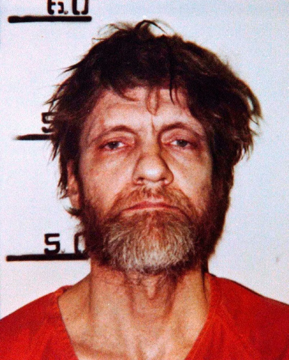 Unabomber suspect Theodore ‘Ted’ Kaczynski poses in his police booking mugshot from April 1996. File picture: REUTERS