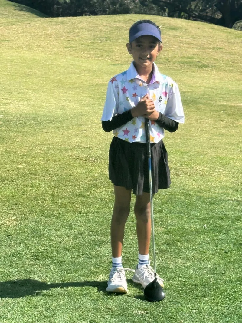 Kirana Govender at the Junior Africa Golf Challenge in 2025