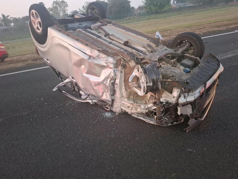 Horror on N17: Man dies after hatchback rolls several times in crash with truck - IOL
