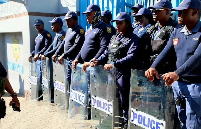 A heavy police presence was deployed across Pretoria CBD on Monday as protesters from various civic organisations marched to Sunnyside Police Station to hand over a memorandum demanding stricter immigration enforcement.