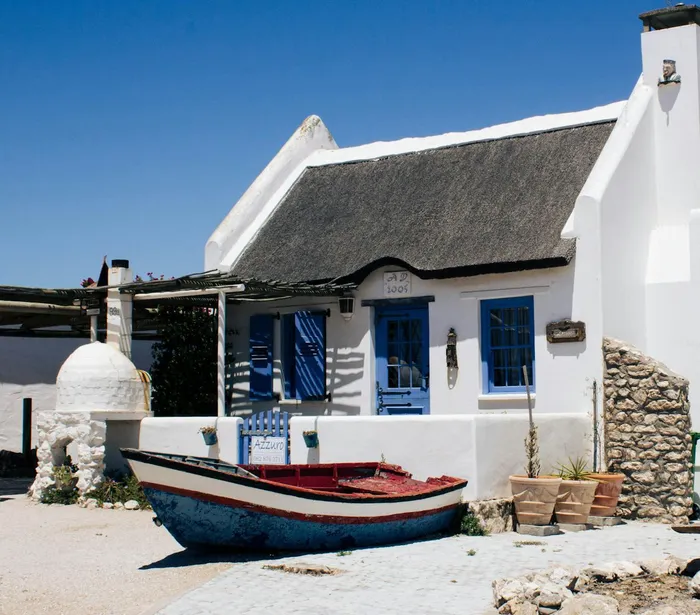 Iconic white cottages in Paternoster.