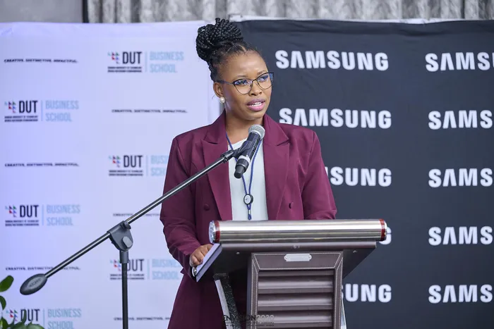 Lefa Makgato, CSR Manager for Samsung South Africa.