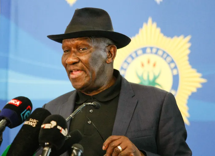 Police Minister Bheki Cele said these take-down operations by the police were not isolated or coincidental but as a direct result of reliable and strong intelligence combined with the sharp tactical readiness of trained police units. Picture: Jacques Naude/Independent Newspapers