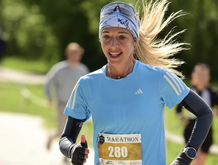 Gerda Steyn returns to South Africa after a six-week high-altitude training block in France, preparing for her fifth Comrades Marathon title on June 14, with plans to stay at high altitude until just before the race. Picture: Gerda Steyn/Facebook