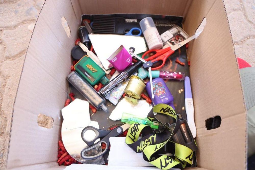 Why are scissors, compasses and dividers being seized at Gauteng schools?