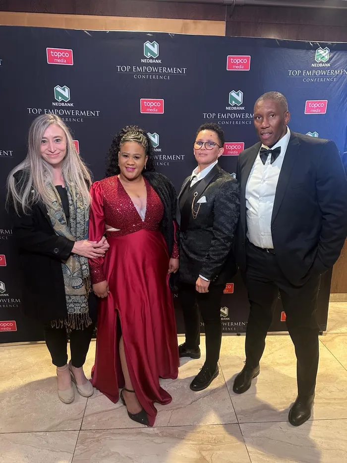 Monique Alfonso, chief operations officer; Geronica Waters, head corporate affairs; Randy Mashatula, head business development, plus Diana Kgaje, director ZEN Holdings.