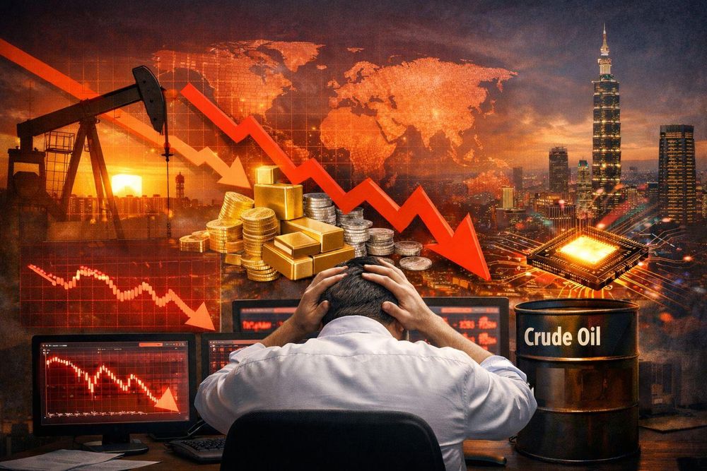 Volatile start to the week as stocks, oil, and precious metals plunge on AI fears