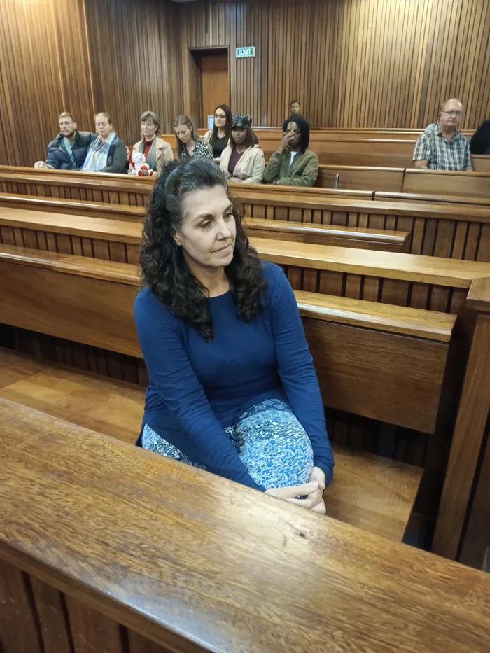 Midwife Yolande Maritz Fouchee shortly before she was sentenced on Thursday.