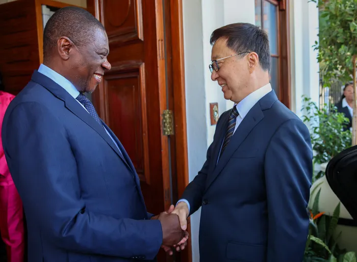 Deputy President Paul Mashatile co-chaired the 9th Session of the South Africa–China Bi-National Commission (BNC) alongside China’s Vice President Han Zheng (centre).