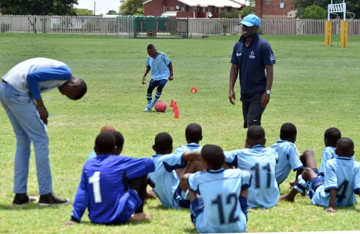 In this file photo kids play sports during Provincial Rural Sports Development programme at Themba stadium in Hammanskraal.
