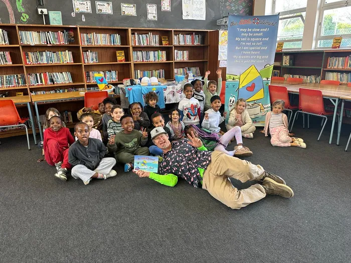 The Kronendal Library came alive when Greg Bertish shared his adventures with pupils.